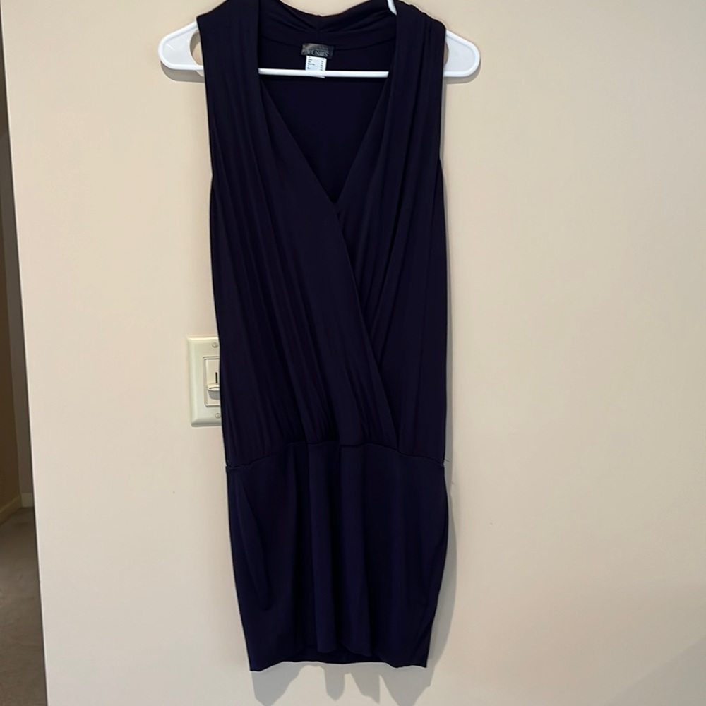 Mini skirt dress navy blue